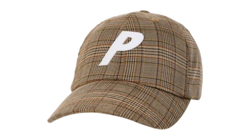 Palace P 6-Panel (FW25) Houndstooth Brown Men's - FW25 - GB