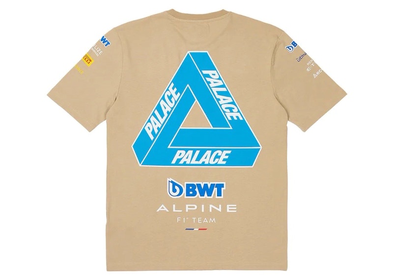 Palace x Kappa For Alpine T-shirt Tan Men's - FW23 - US