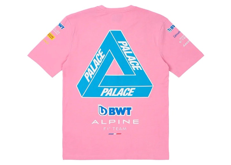 Palace x Kappa For Alpine T-shirt Pink Men's - FW23 - US