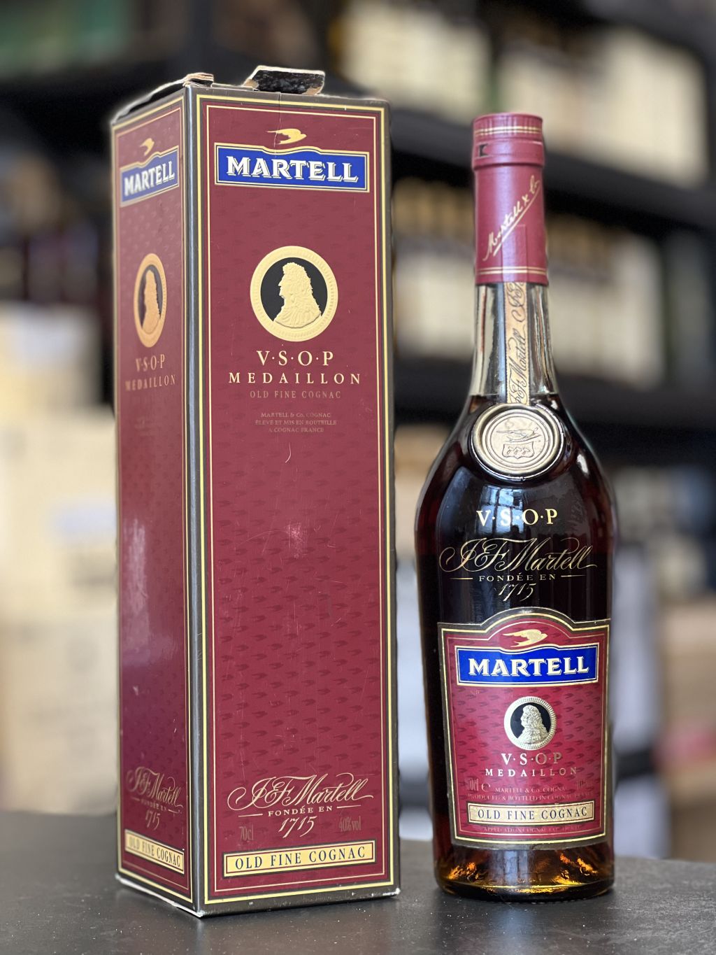 未開栓 古酒 MARTELL マーテル MEDAILLON V.S.O.P. COGNAC BRANDY 【箱