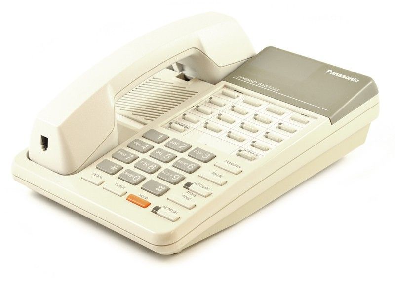 Panasonic Hybrid System KX-T7050 White 12 Button Telephone