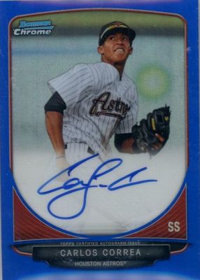 その他 CARLOS CORREA bowman refractor auto CARLOS CORREA bowman
