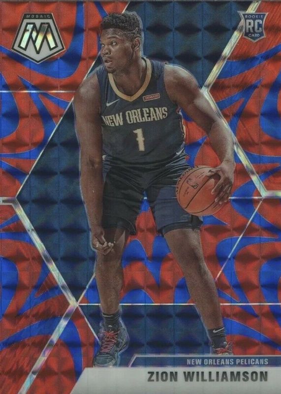 NBAカード Zion williamson RC BLUE 99シリ NBAカード Zion williamson
