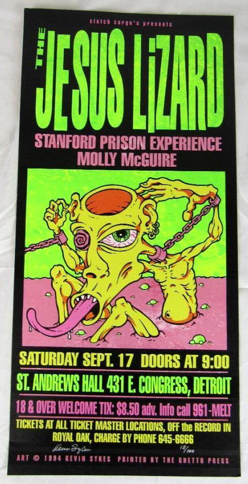 KOZIK JESUS LIZARD ポスター KOZIK JESUS LIZARD ポスター Vintage OG