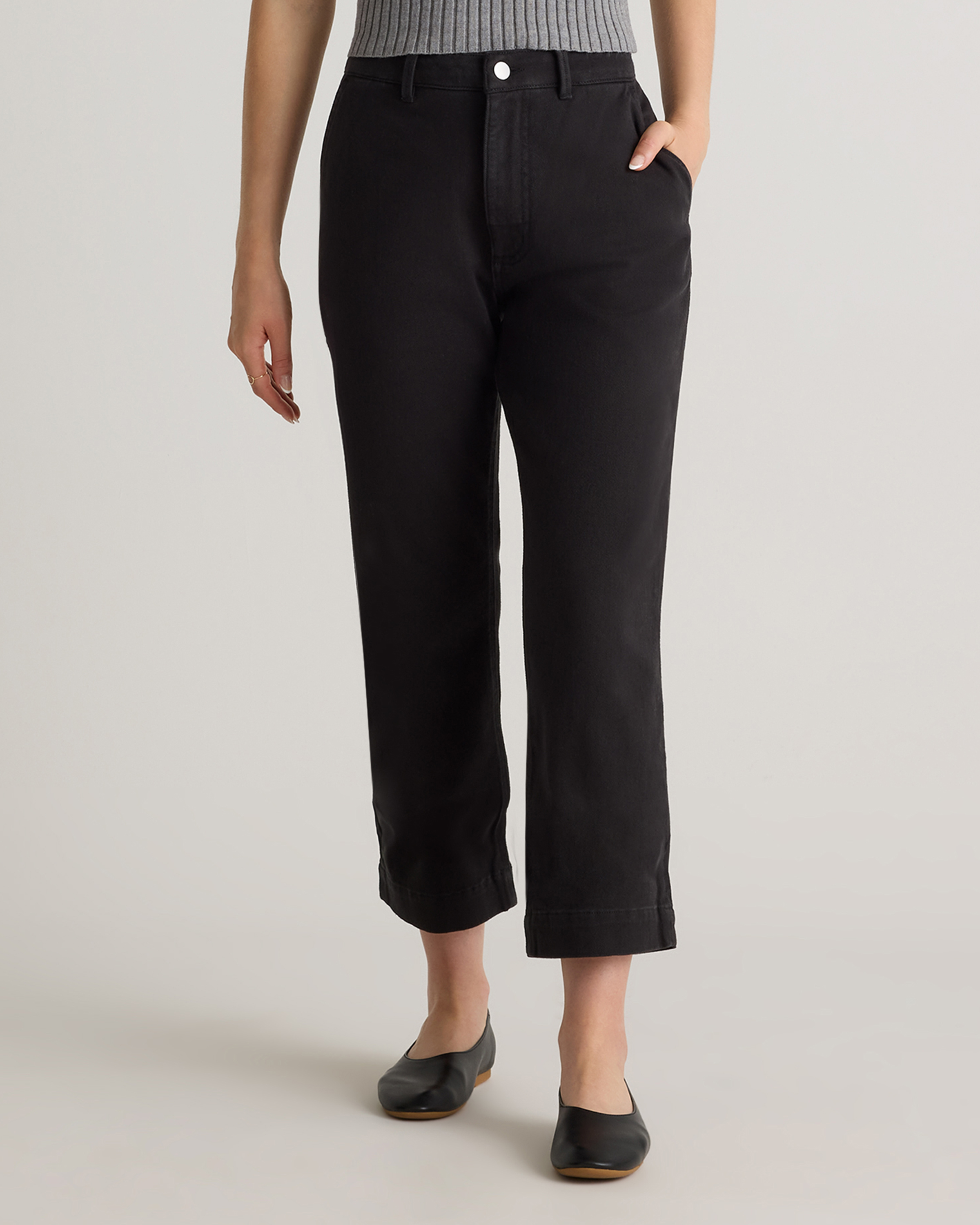 PRY Luxe-Cotton Sarouel Cropped Pants