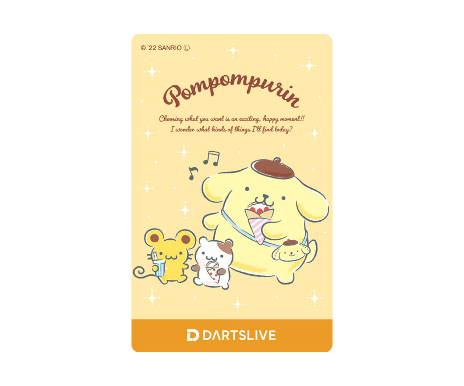 ゲームカード【ダーツライブ】ポムポムプリン スコーン マフィン