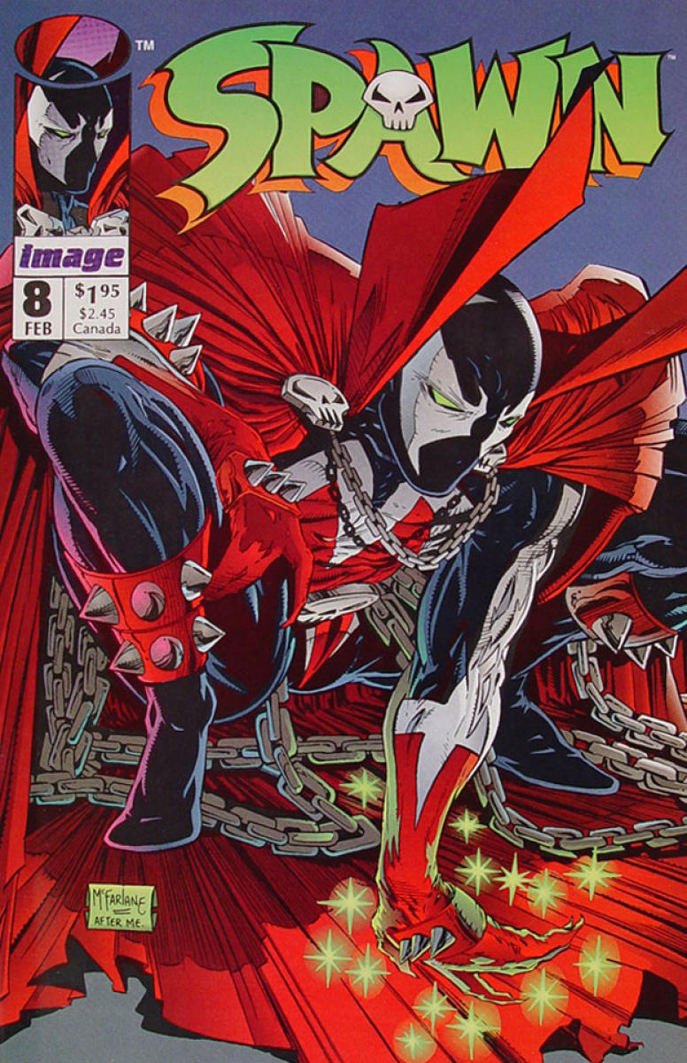 SPAWN #8 1993年 スポーン アメコミリーフ Spawn Vintage Comic, Feb 8