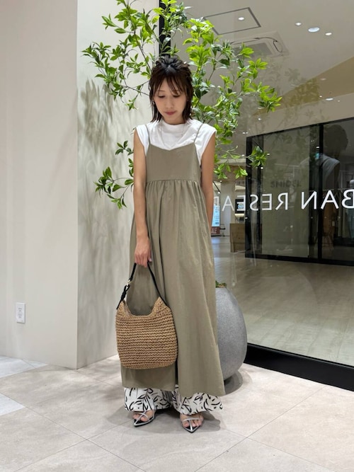 セール】フレンチTシャツ×キャミワンピースセット（ワンピース