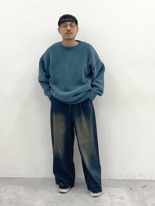 モールリバーシブルニットプルオーバー（ニット/セーター）｜niko and