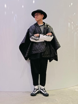 BLACK COMME des GARCONS サルエルパンツ ウールギャバ COMME des