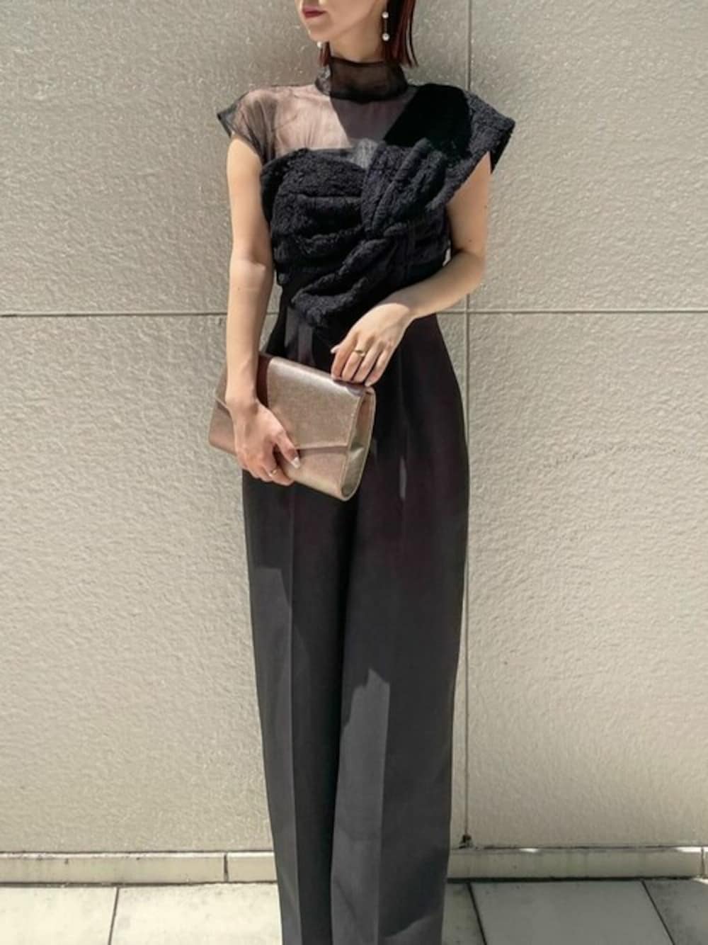 LAGUNAMOON STAFF｜LAGUNAMOONのパンツドレスを使ったコーディネート