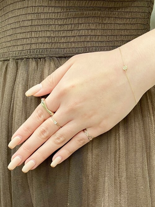 K10YG ブリリアント ブラウンダイヤモンド ブレスレット（ブレスレット