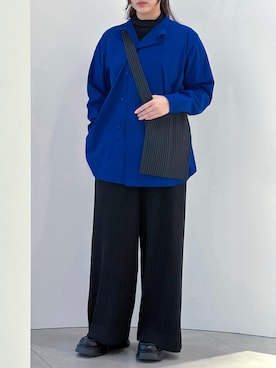 HOMME PLISSE ISSEY MIYAKEのトップス（ブルー系）を使った人気