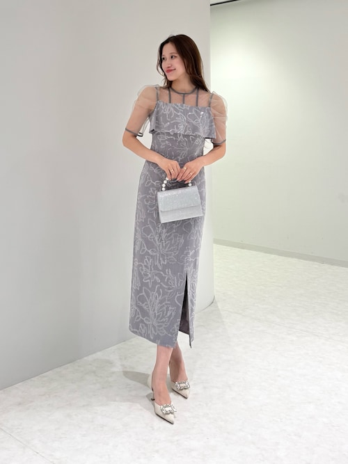 Leja/ドレス/お呼ばれ/結婚式/パーティー/ドット柄 Leja/ドレス