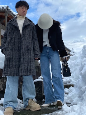 STELLA McCARTNEYのチェスターコート（グレー系）を使ったレディース