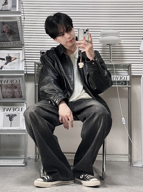 ワイドフィット 4ポケット レザー ブルゾン（ブルゾン）｜BEAMS