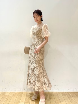 最終値下げラグナムーンLADYフラワージャガードレースワンピースS