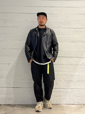 schott アタッチメント セミダブル ライダースジャケット メンズL