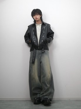 GRANCY】Napoleon Leather Blouson / ナポレオンレザーブルゾンを使っ