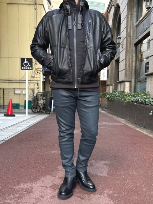 Biker Leather Jacket/シングルレザーライダースジャケット