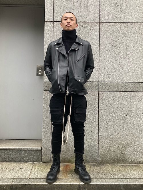 06｜DANKE SCHONのライダースジャケットを使ったコーディネート - WEAR