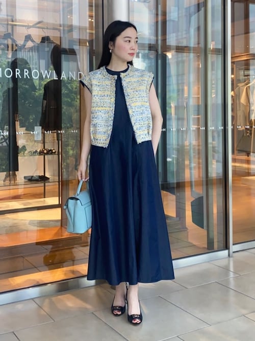 コットンシルクデニム プリンセスドレス（ワンピース）｜TOMORROWLAND