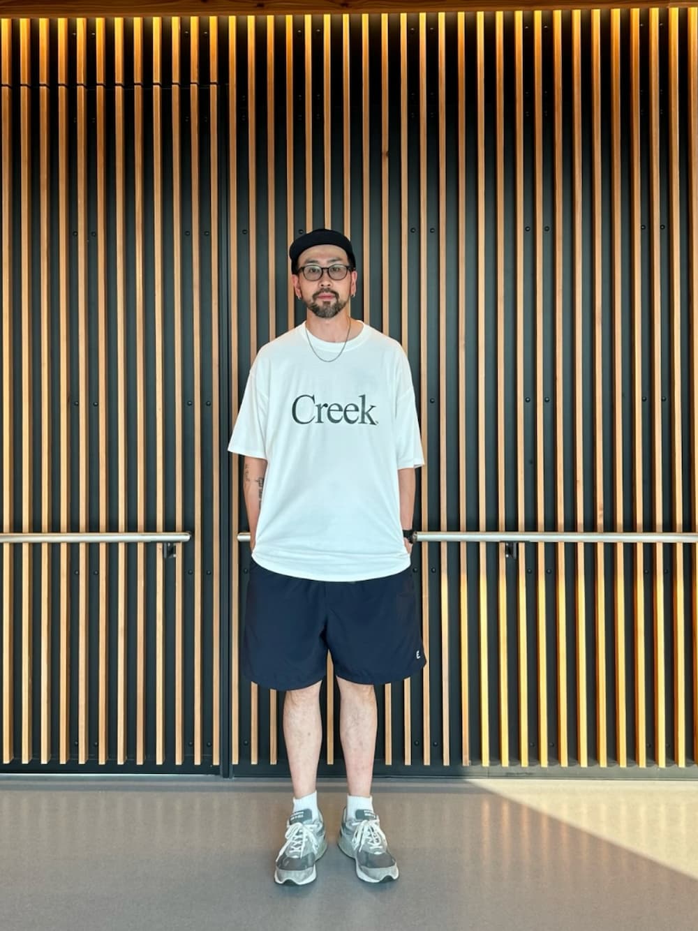 creek angler's device Tシャツ ネイビー クリーク 黒L Creek Angler's