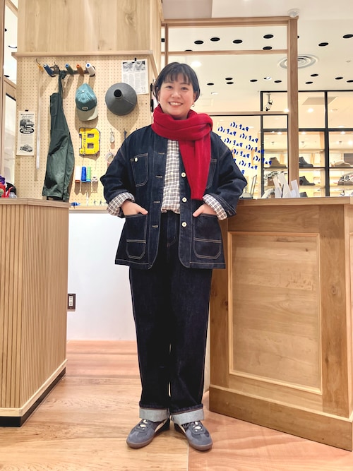 12.5OZデニム カバーオール (ネイビー)（カバーオール）｜PAR ICI