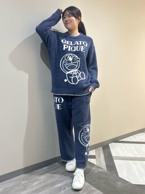 ドラえもん】【メンズ】ベビモコジャガードプルオーバー（ルームウェア