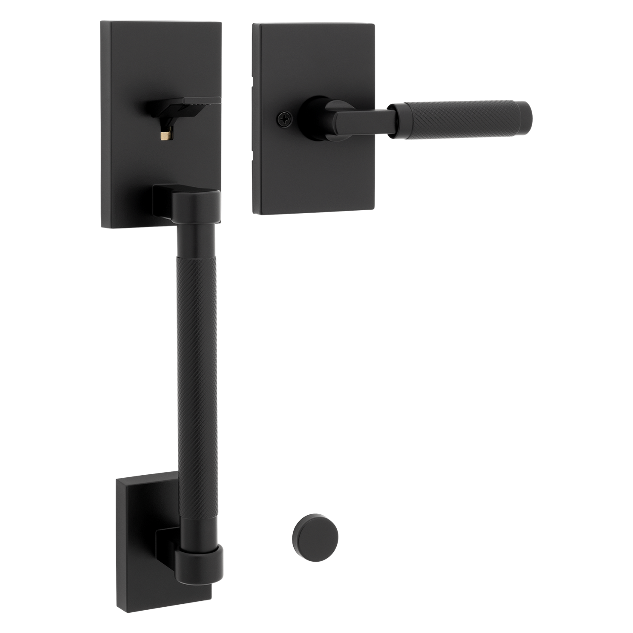 Prava Handle with Prava Lever (Rectangle) - | Weiser