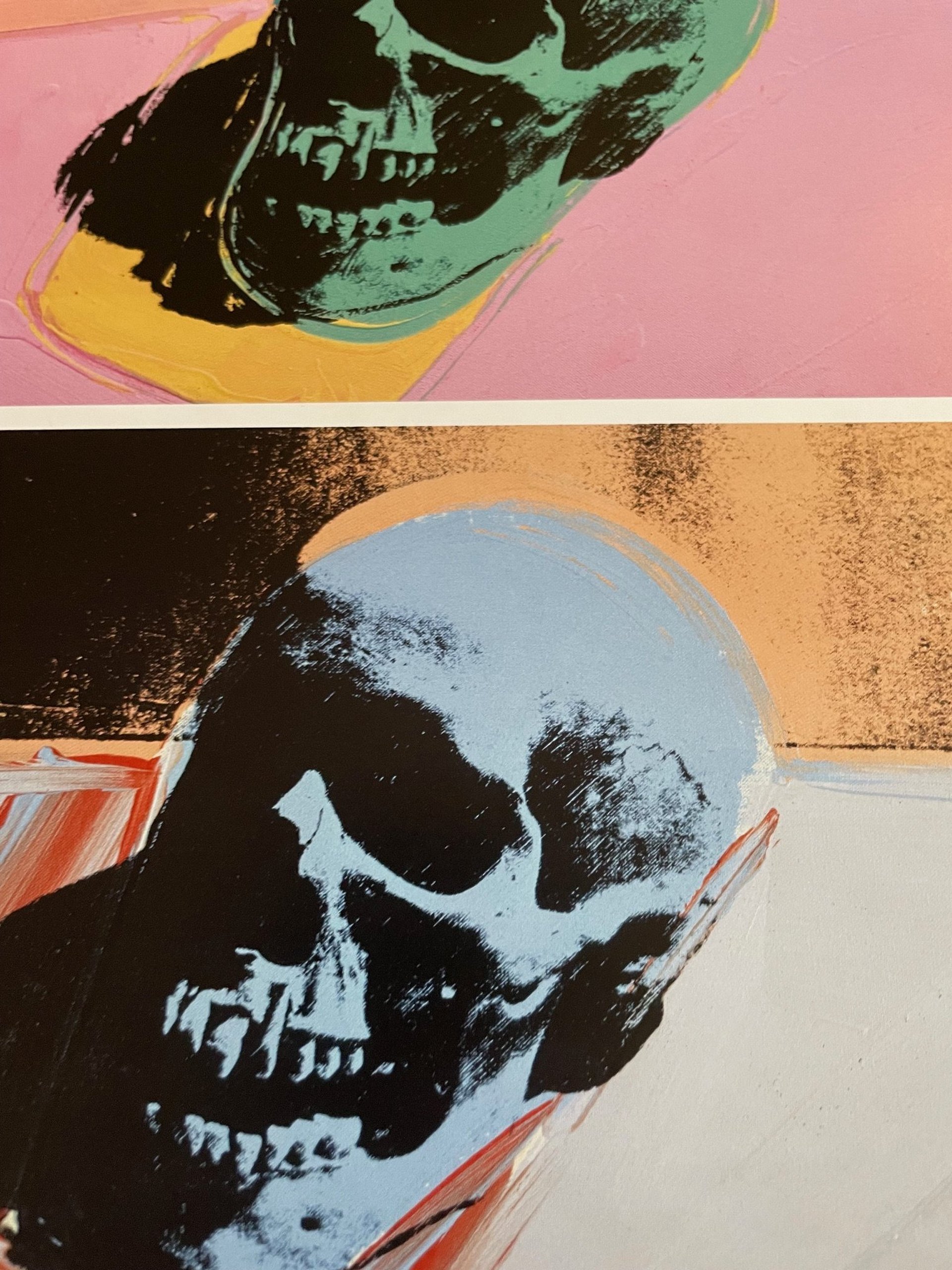 Skull Skull (red) 1976 Exhibition/アンディ ウォーホル/額装済 (red