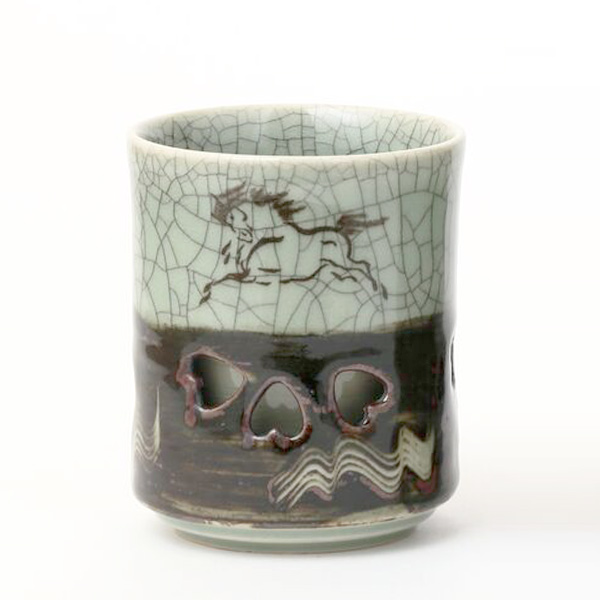 大堀相馬焼 松永窯 二重湯呑み | 大堀相馬焼のプレゼント・ギフト通販