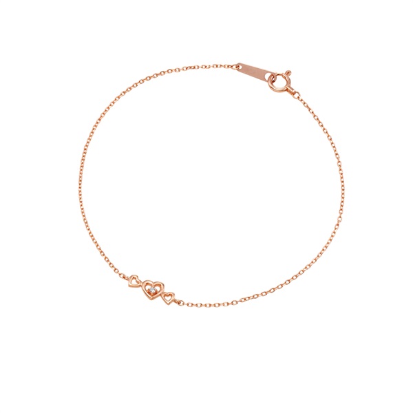 ブレスレット アンクレット エステール K18 ピンクゴールド K18ピンク