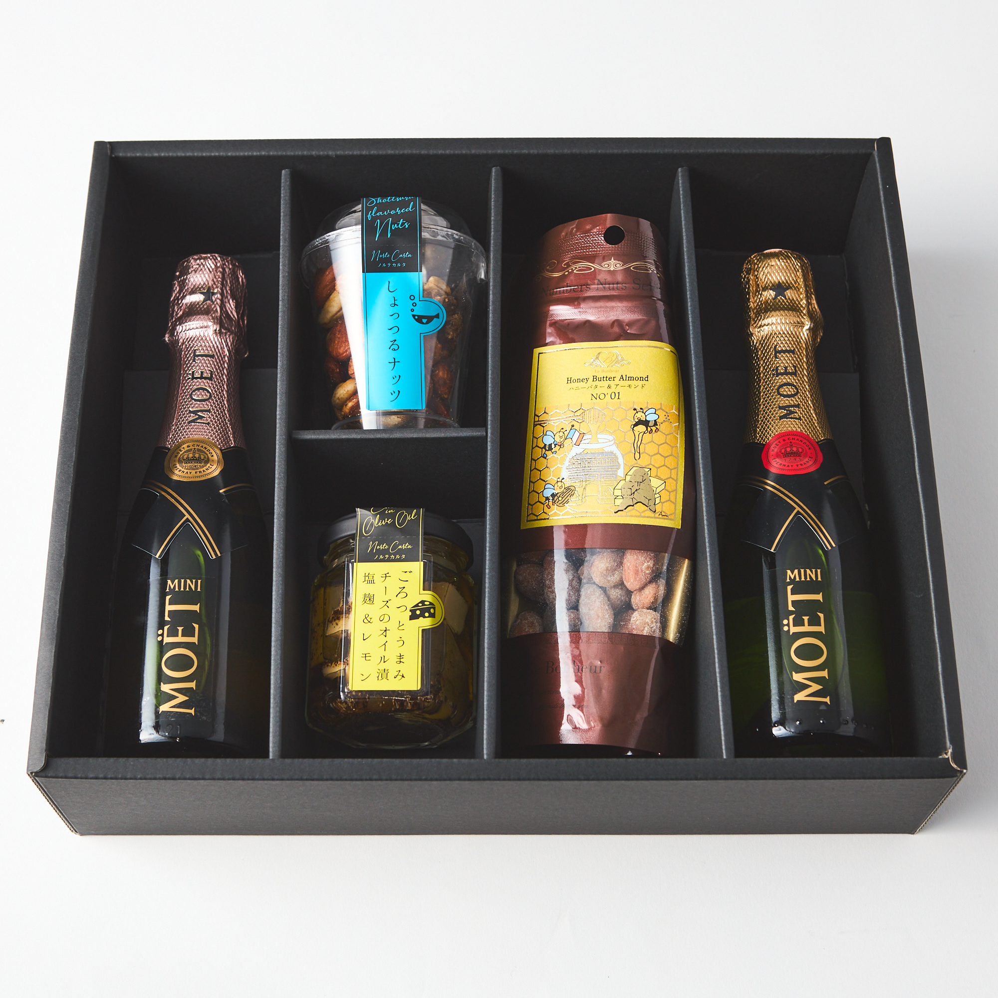 選べるおつまみとミニボトルシャンパンのセット | モエ・エ