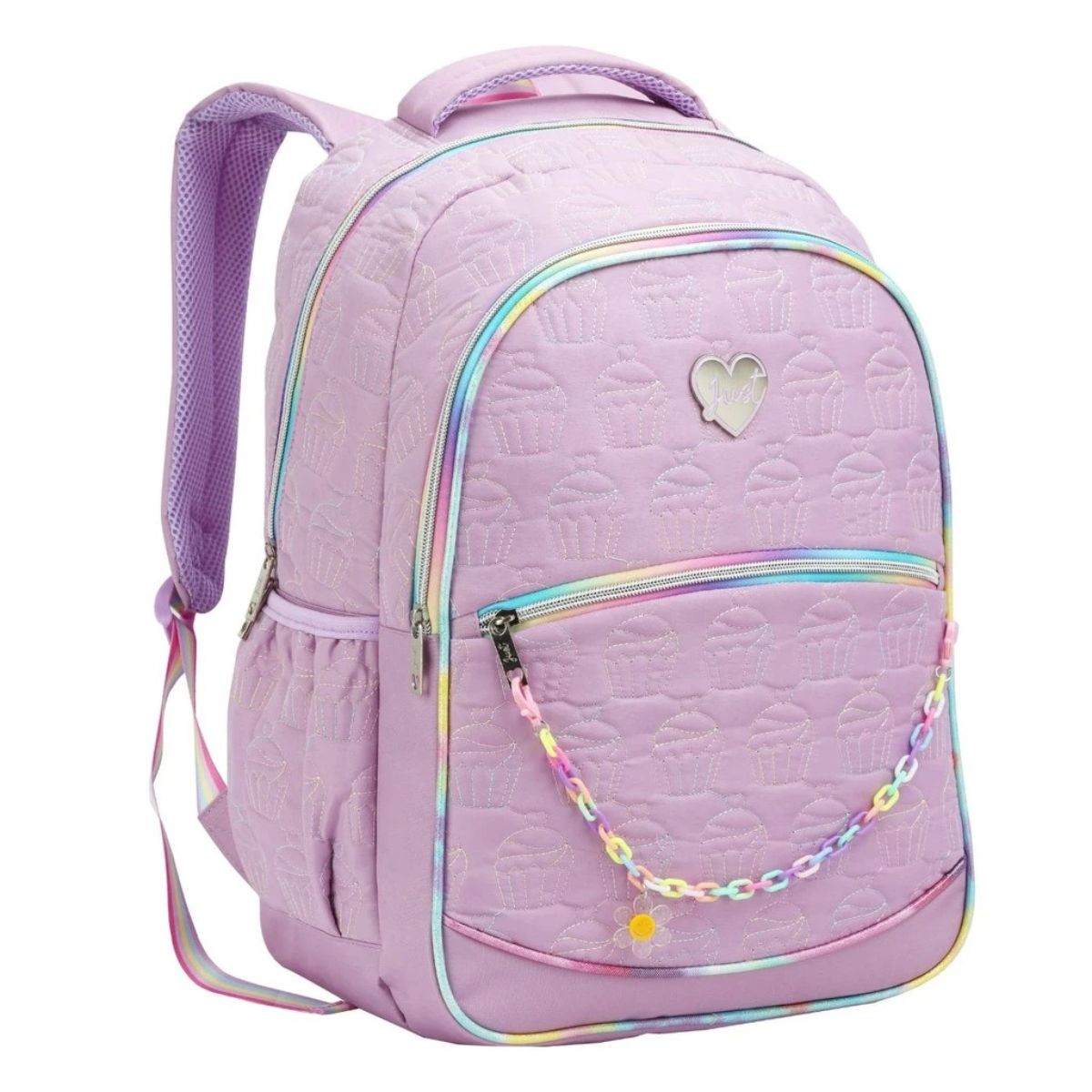 Mochila de Costas Juvenil Just Cupcake - Denlex - Bazar Paulinho