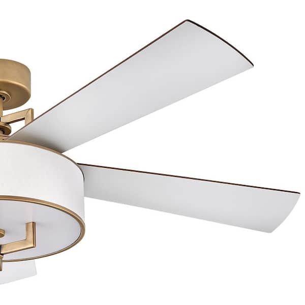 HINKLEY Hampton 56 in. Integrated LED Indoor Heritage Brass