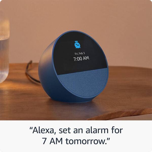 Amazon Echo Spot (2024 Release) Smart Alarm Clock with Vibrant