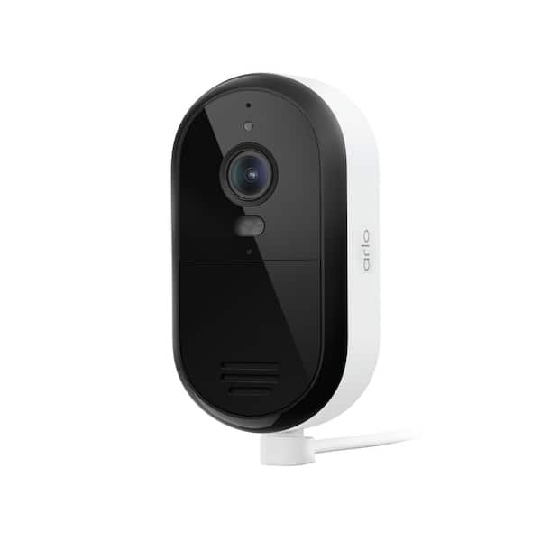 Arlo Essential Outdoor Plug-in Security Camera 2K (3rd Gen) with