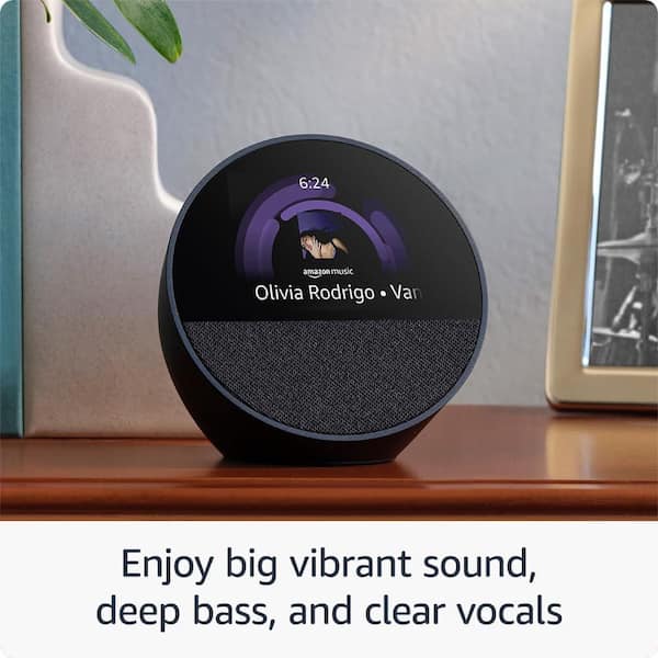 Amazon Echo Spot (2024 Release) Smart Alarm Clock with Vibrant
