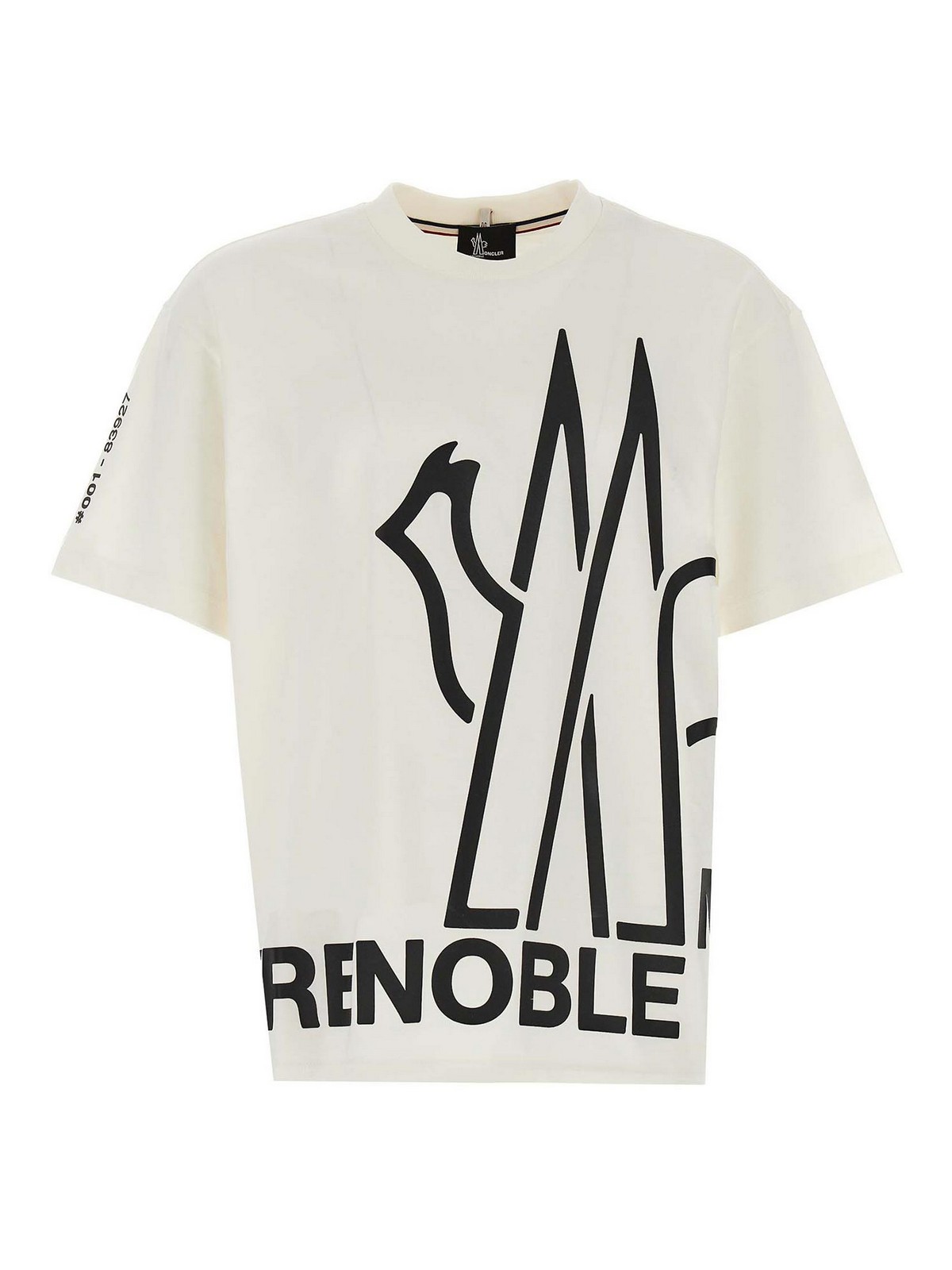 Moncler Logo Print T-Shirt - White - Men|8C0000783927041