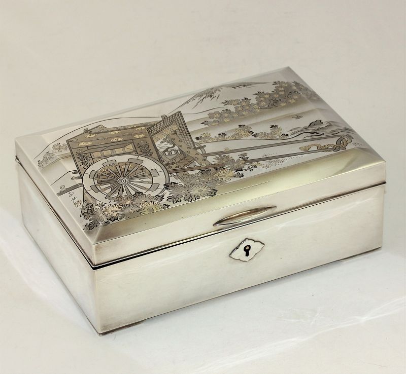 骨董品】純銀製 宝石箱 大阪-尚美堂造（共箱） 2025年最新】淀屋橋