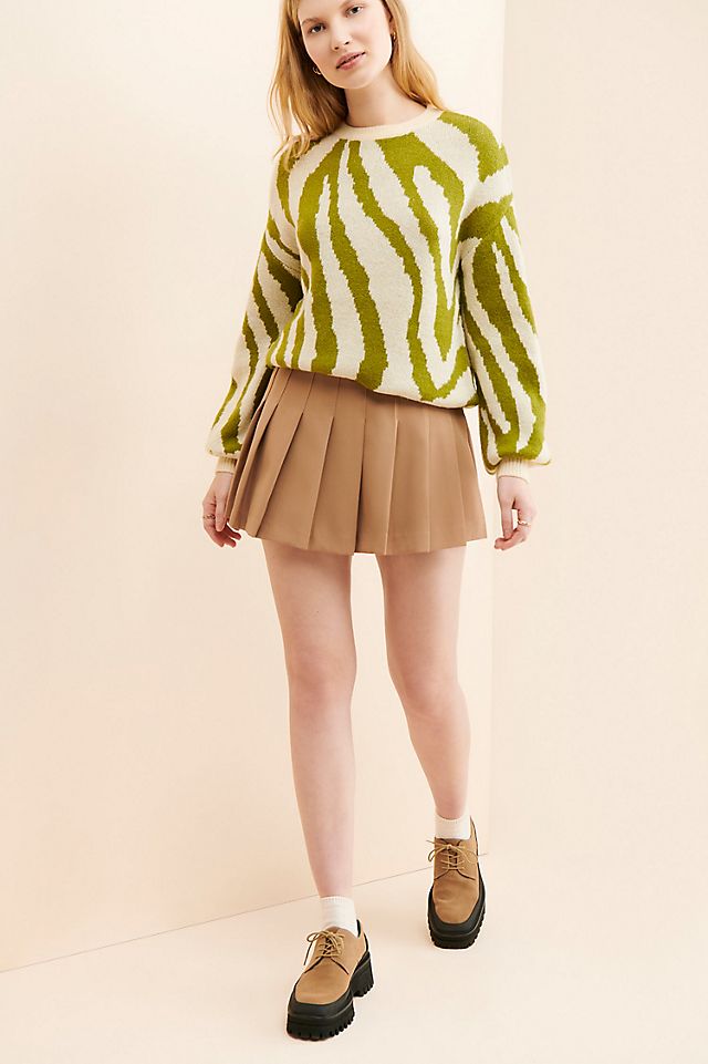 Theo & Spence Zebra Knit Sweater | Anthropologie
