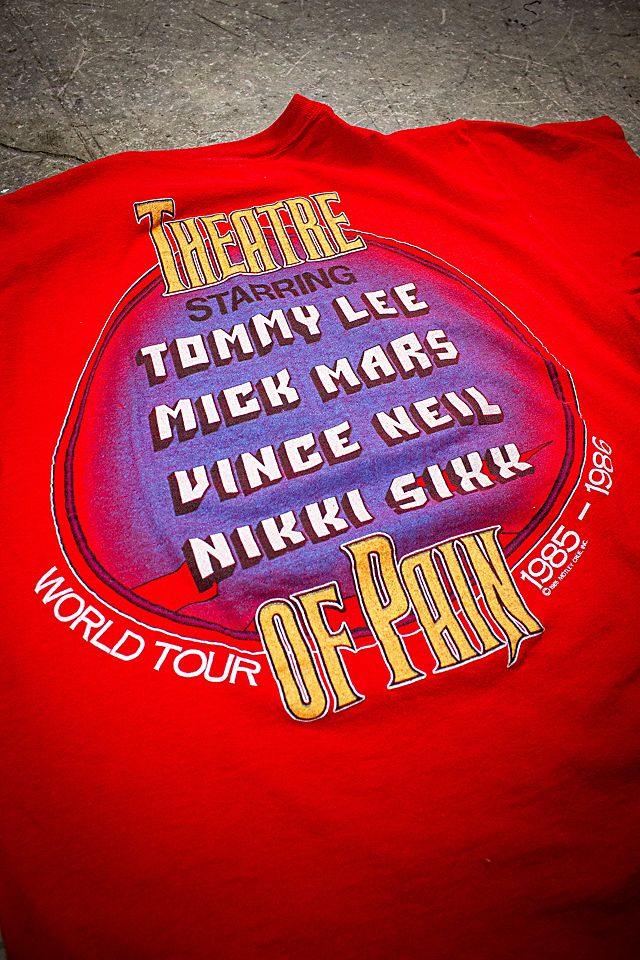 Vintage 1985/86 Motley Crue Theatre of Pain Concert T Shirt