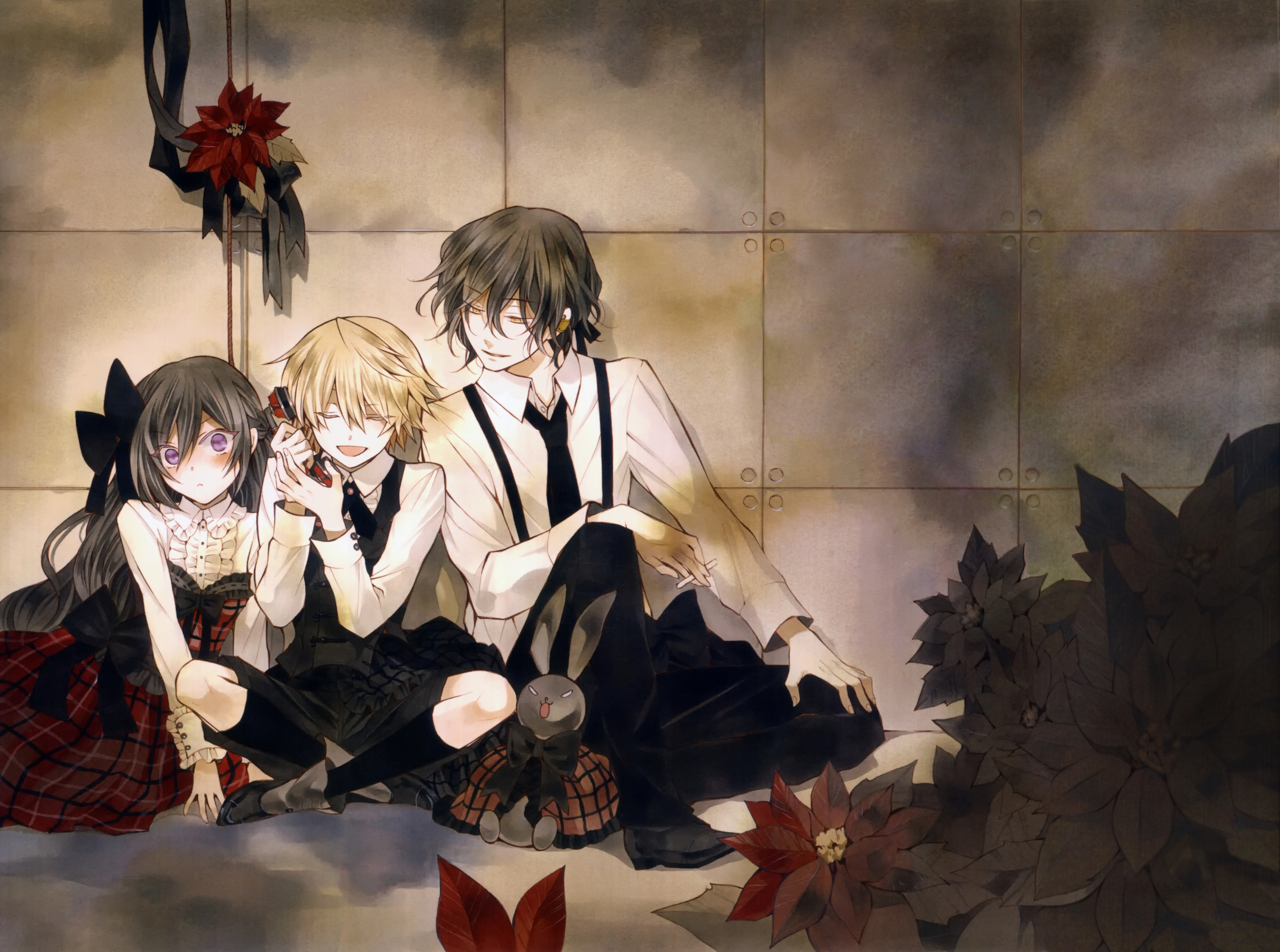 Pandora Hearts Trio 4K Ultra HD Wallpaper by Mochizuki Jun