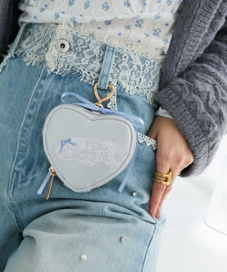 SZKコラボ ハートチャームポーチ/MAJESTIC LEGON(マジェスティック