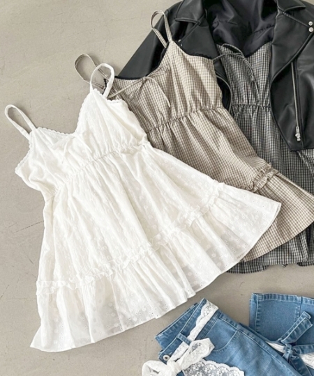 フロントリボンミニワンピース/MAJESTIC LEGON(マジェスティックレゴン