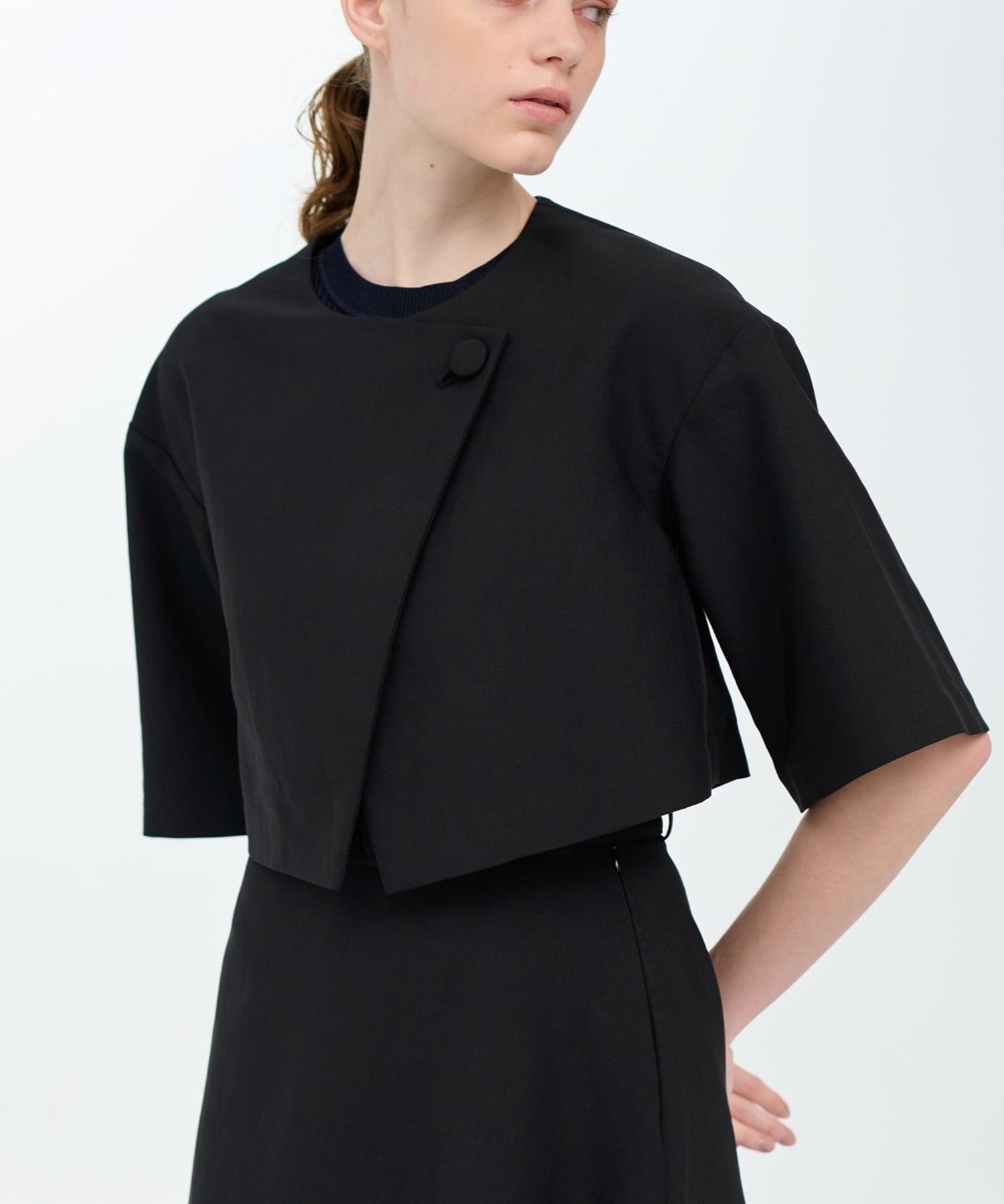 ドライダブルクロスショートジャケット|LANVIN en Bleu | LANVIN en