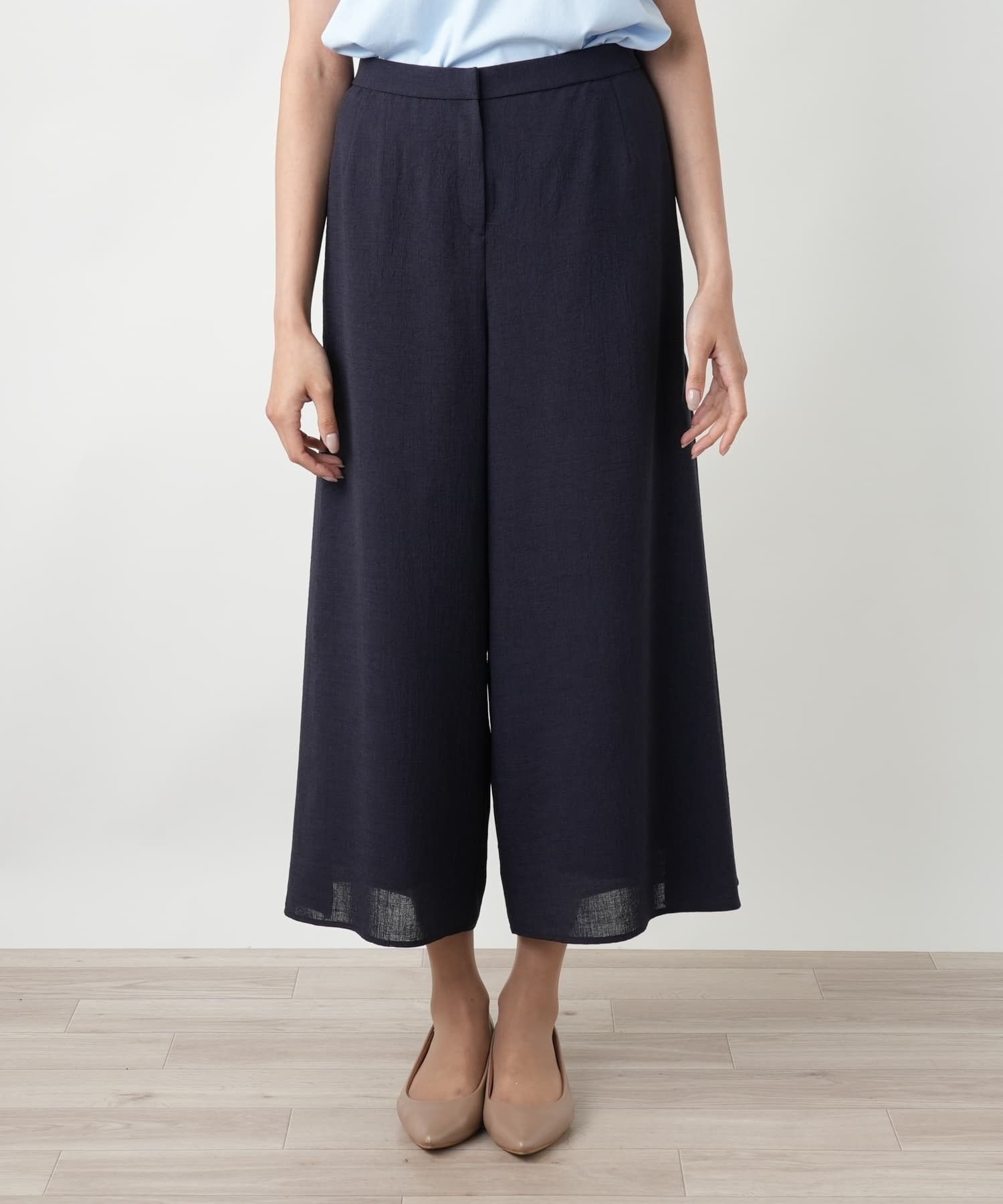 店舗人気】【ウォッシャブル】ガウチョパンツ|レリアン プラスハウス