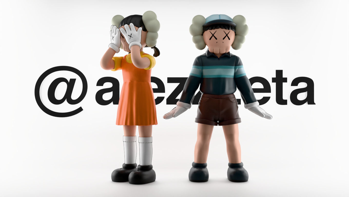 KAWS x Squid Game 3 Chul-Su フィギュア 彩色済み KAWS Netflix