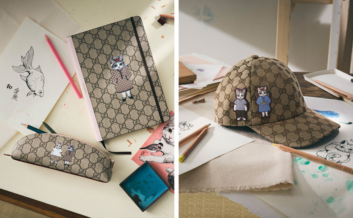 グッチ】とヒグチユウコの人気コラボコレクション最新作。福を招く猫